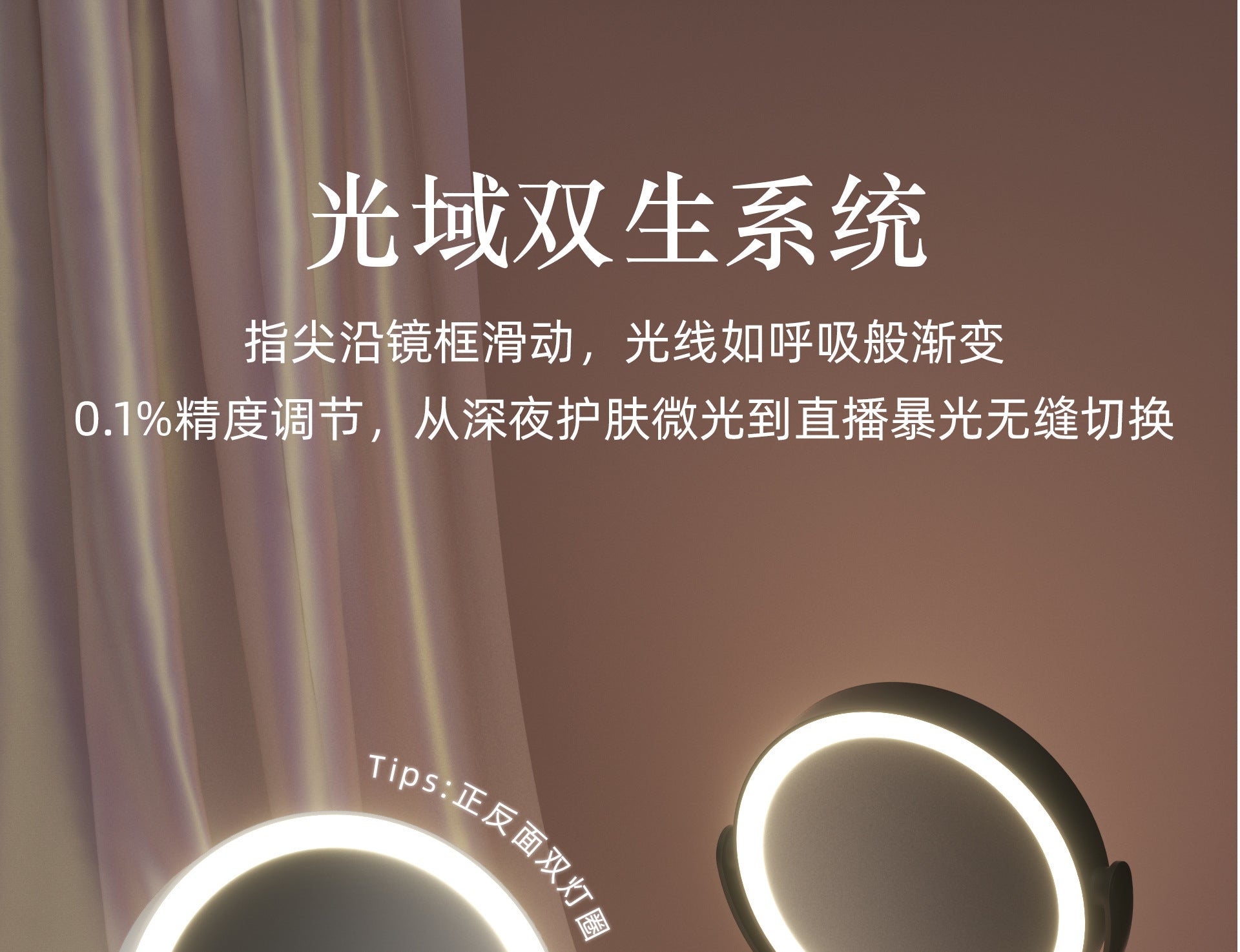 Handheld Double-Sided LED Makeup Mirror with Light 10x Magnifying Mirror