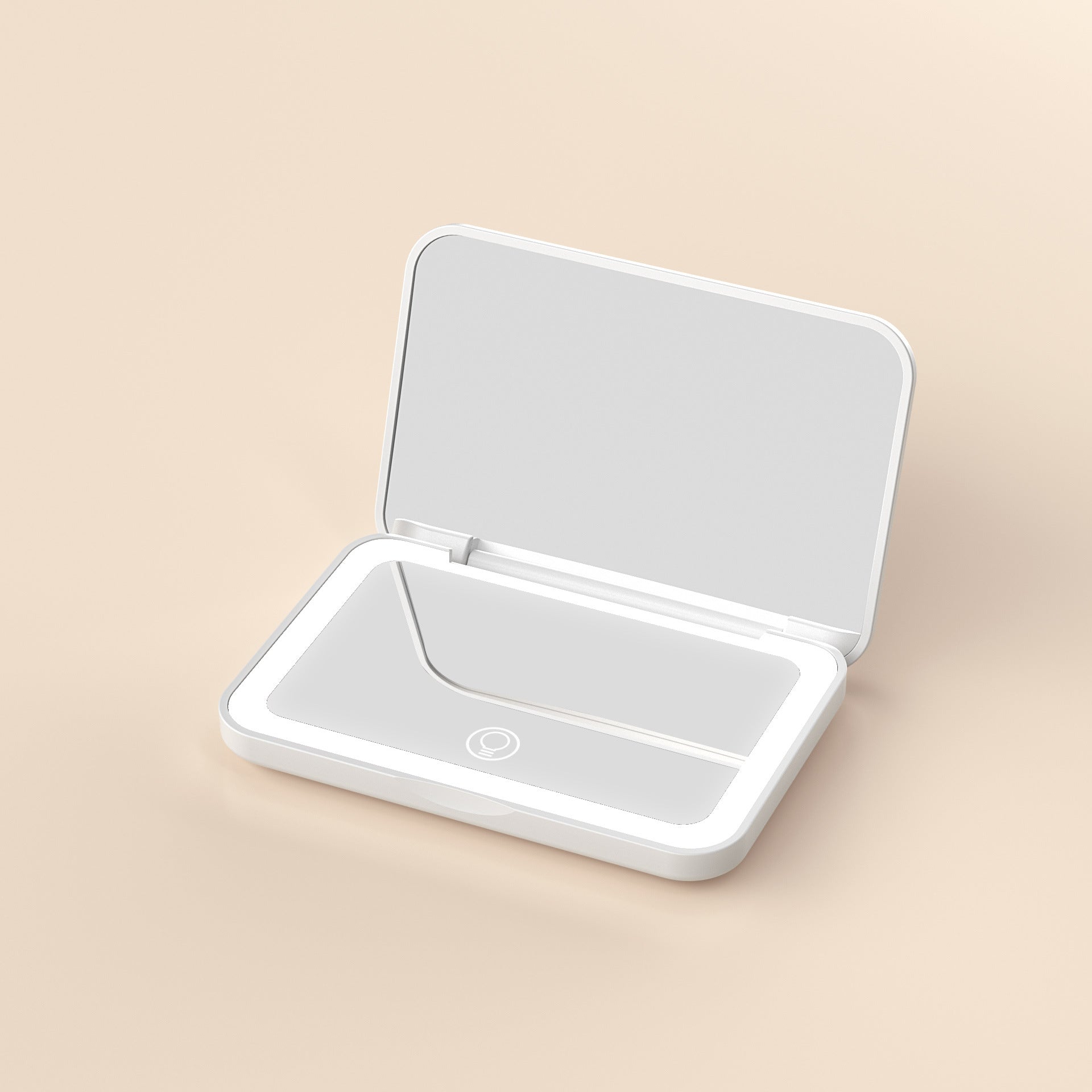 Mini Portable LED Makeup Mirror Three Colors Stepless Dimming