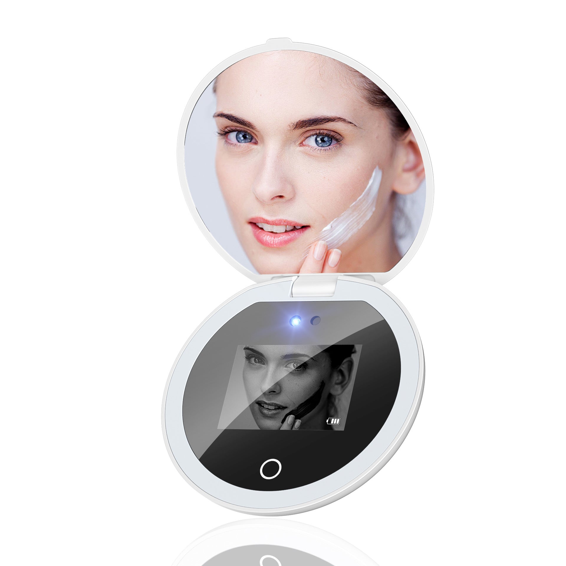 UV Makeup Mirror LED Portable Sunscreen Detection Mirror - Model MR-L2302UV