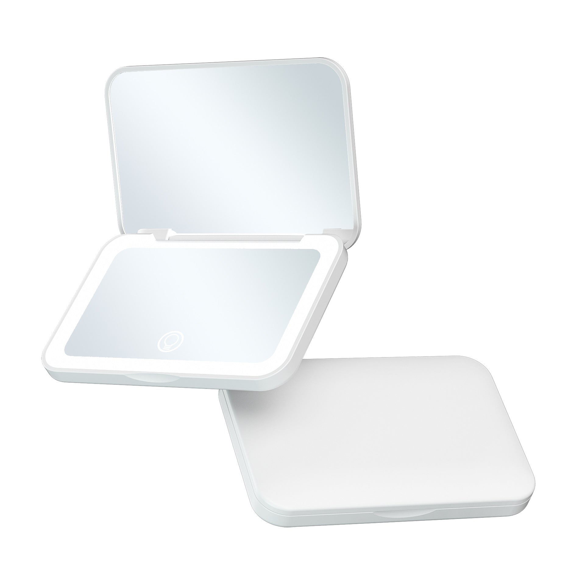 Mini Portable LED Makeup Mirror Three Colors Stepless Dimming