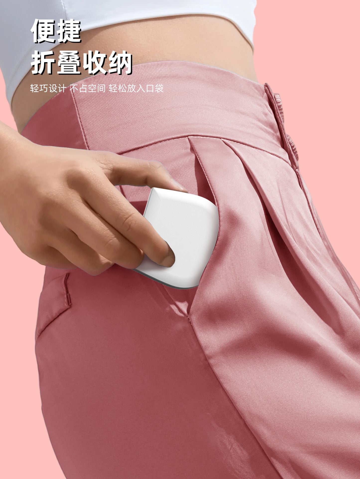 Led Makeup Mirror with Light 2x Magnifying Portable Portable Folding Gift Small Mirror